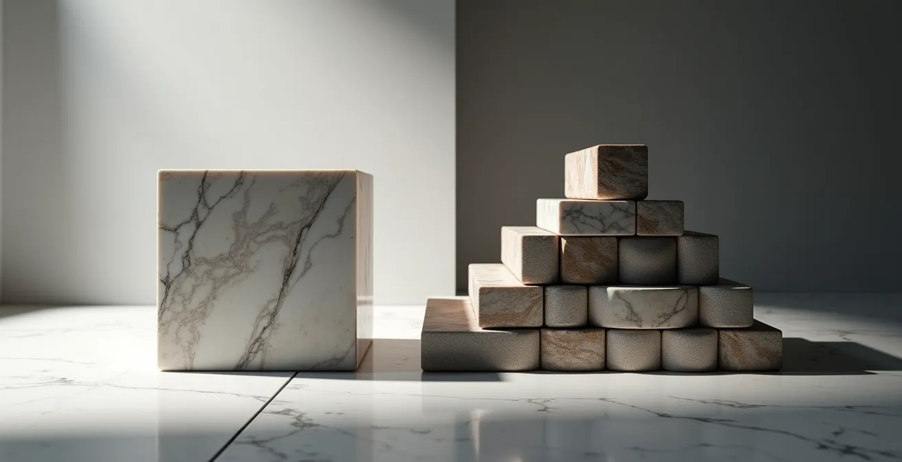 Confronto visivo tra architettura monolitica e microservizi per una startup italiana