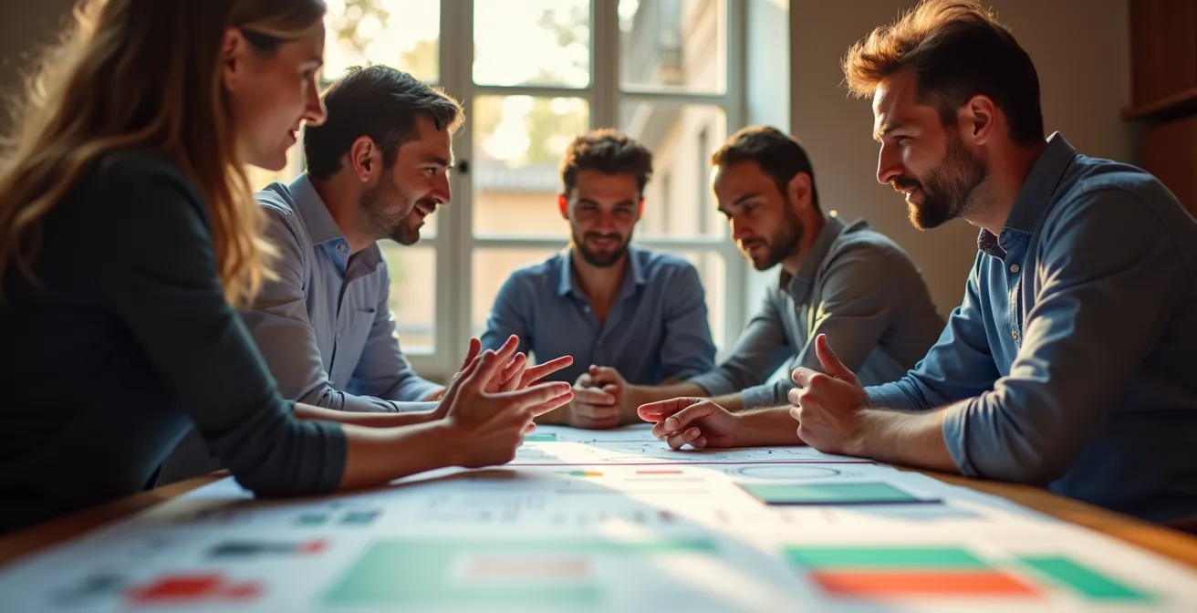 Team multidisciplinare italiano in workshop collaborativo per identificazione rischi